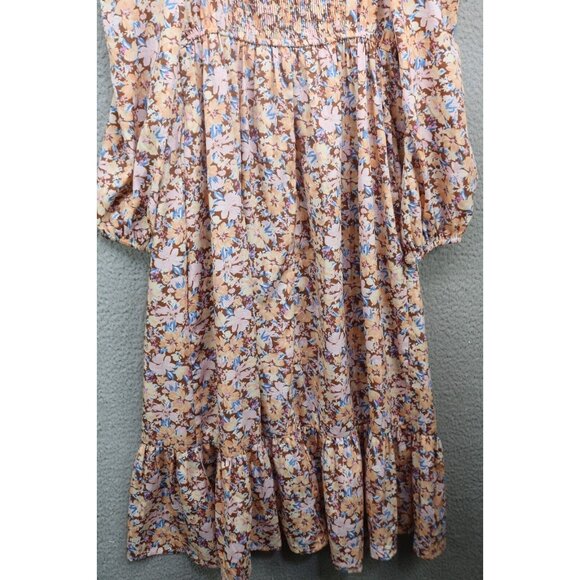 Band of the Free Sweetheart Neckline Long Sleeves Midi Dress-Small-Cottagecore - Picture 11 of 13